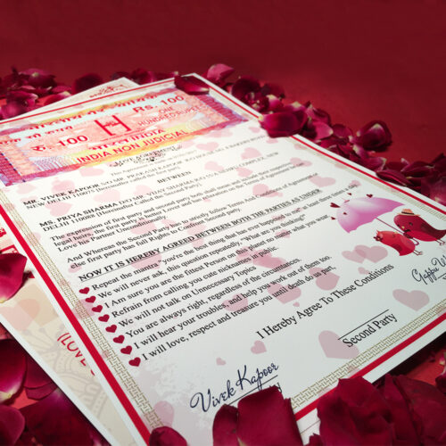 Personalized Love contract