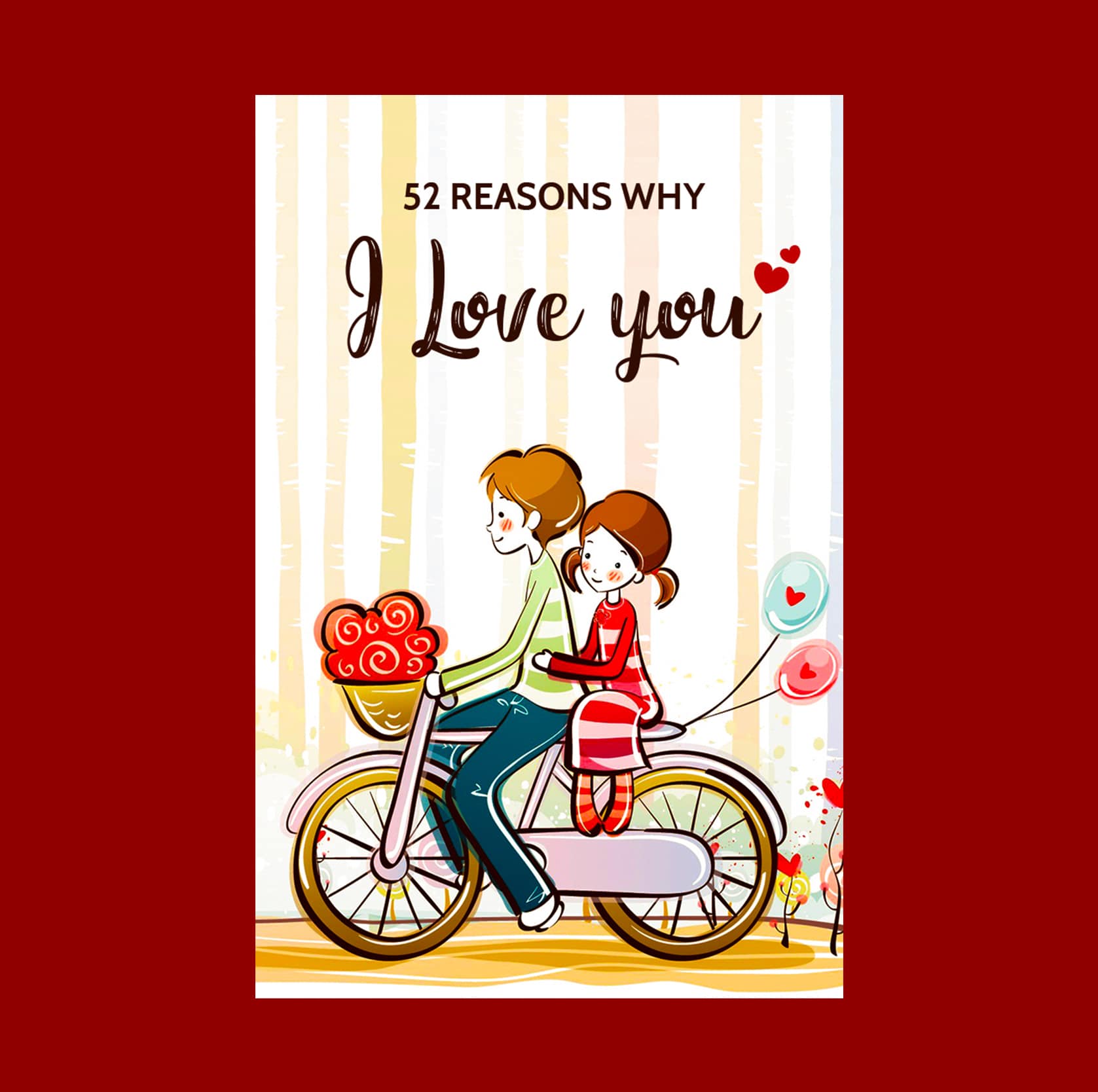 Buy Personalized 52 Reasons Why I Love You Cards Huppme Com