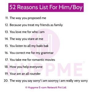 Buy Personalized 52 Reasons Why I Love You Cards Huppme Com