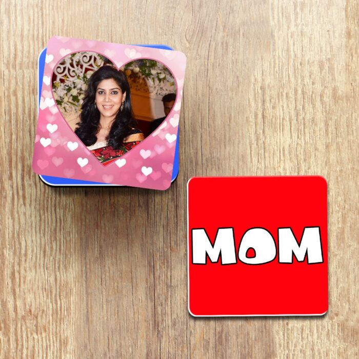 Personalized I Love You Mom Coasters