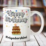 S02DS02D12118 Happy birthday printed coffee mug