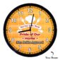 Personalized Proud of Our Home Round Plastic Clock