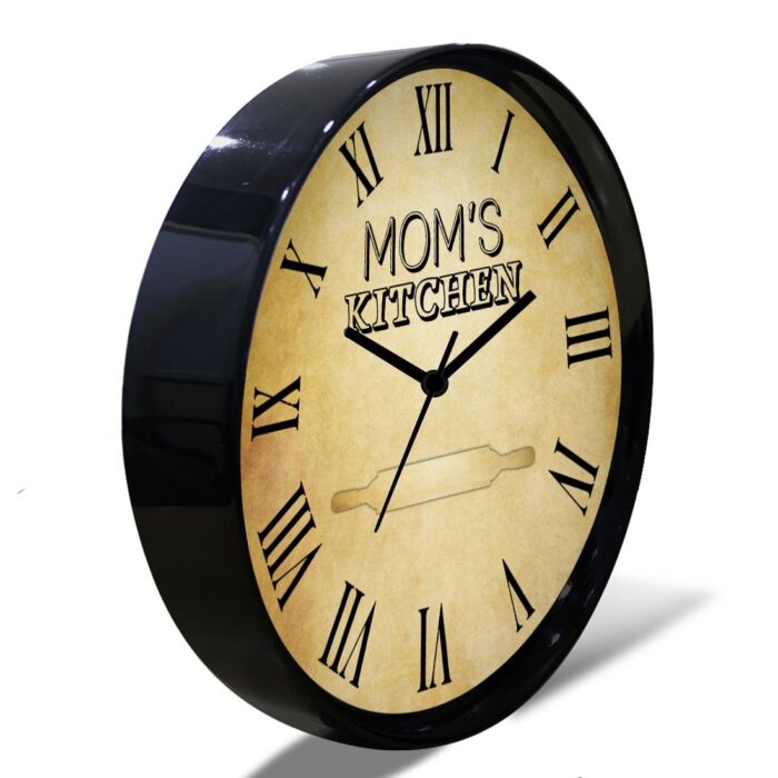 Mom's Kitchen Round Plastic Clock