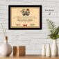 Personalized Best Father Framed Certificate