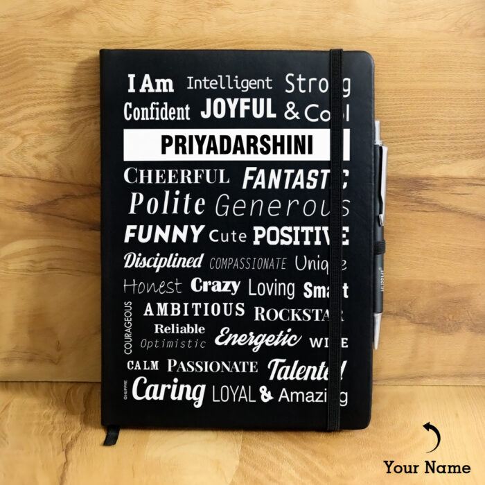 Personalized Name Diary/Notebook(Black)
