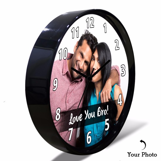 Personalized Love You Bro Wall Clock