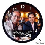 Personalized Loving Papa Wall Clock
