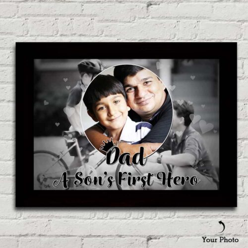 Personalized Sons First Hero Father Day Frame