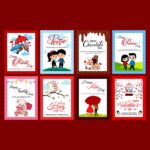 Valentine Cards(Both Side Printed) Single
