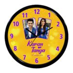 Personalized Couple Photo & Name Wall Clock