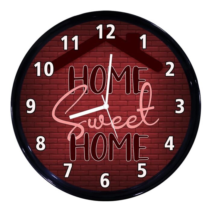 Home sweet home Round Plastic Clock