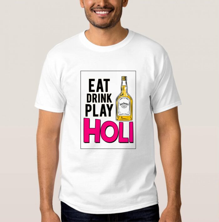 Eat Drink Play T-shirt Round Neck