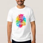 Lets Play Holi T-shirt Round Neck    1