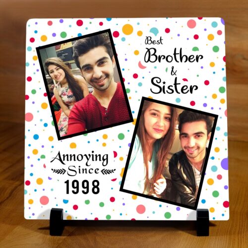 Best Brother & Sister Square Acrylic Frame