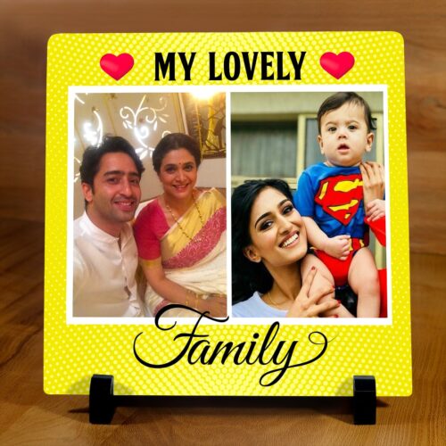 My Lovely Family Square Acrylic Frame