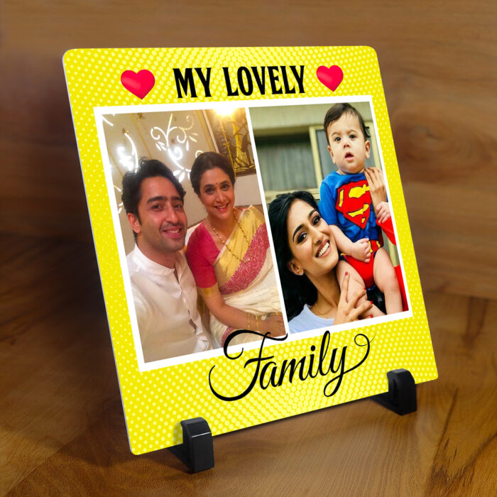 My Lovely Family Square Acrylic Frame