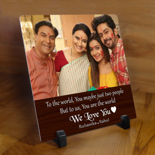 We Love You Square Acrylic Frame