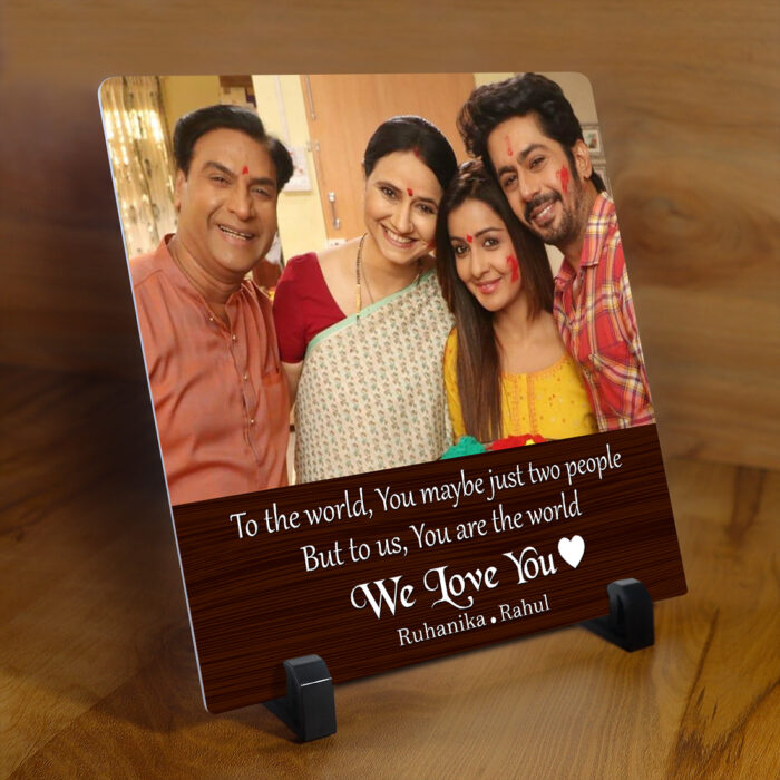 We Love You Square Acrylic Frame