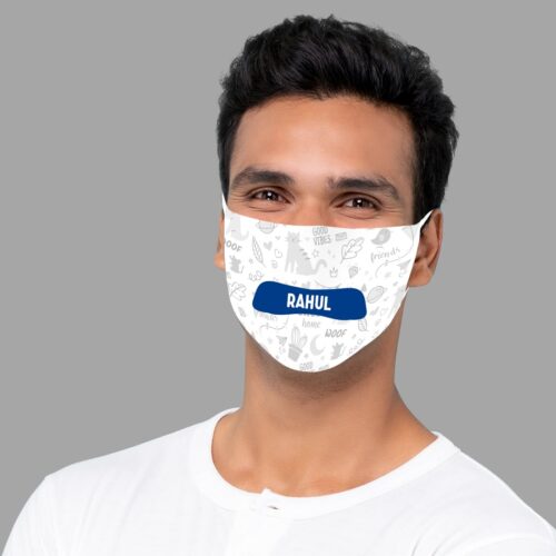Personalized Name Cotton Mask( Add on mask at just Rs.30)