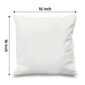 Love You Mom 35 inches White Cushion With Filling