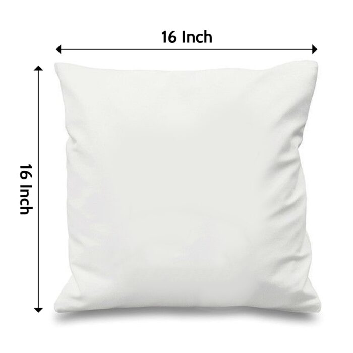 My Friend Is My Treasure 38 inches White Cushion With Filling