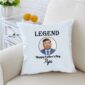 Legend Happy Father's Day Papa 16 inches White Cushion With Filling