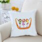 Happy Friendship Day With Three Girls 39 inches White Cushion With Filling