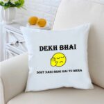 Dekh Bhai 42 inches White Cushion With Filling 1