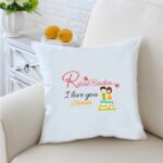 I Love You Little Sister 46 inches White Cushion With Filling 1