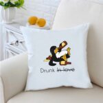 Drunk-In-Love  60 inches White Cushion With Filling 1