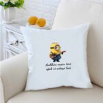 Minion  69 inches White Cushion With Filling 1