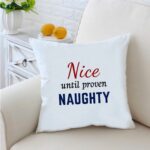Proven-Naughty  73 inches White Cushion With Filling 1