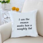 Santa  74 inches White Cushion With Filling 1
