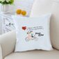 You And Me 90 inches White Cushion With Filling