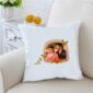 Romantic Cushion Butterfly 16 inches White Cushion With Filling