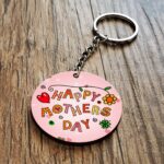 Happy Mother day Wooden Key Chain 1