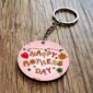 Happy Mother day Wooden Key Chain