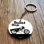 Bullet Raja Wooden Key Chain 1