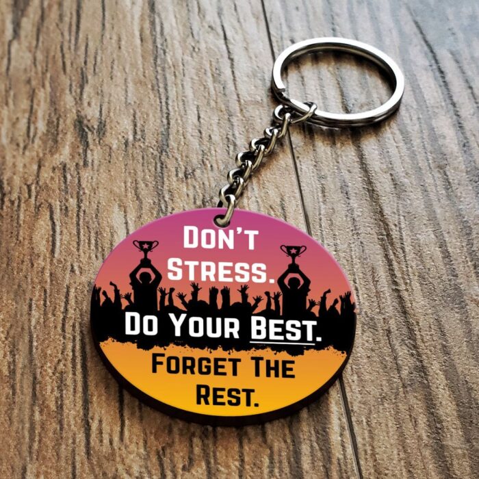 Do Your Best Wooden Key Chain