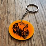 Singham Lion Wooden Key Chain 1