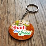 Shadi Ka Ladoo Wooden Key Chain 1