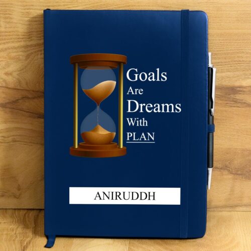 Goals Are Dreams Personalized Diary