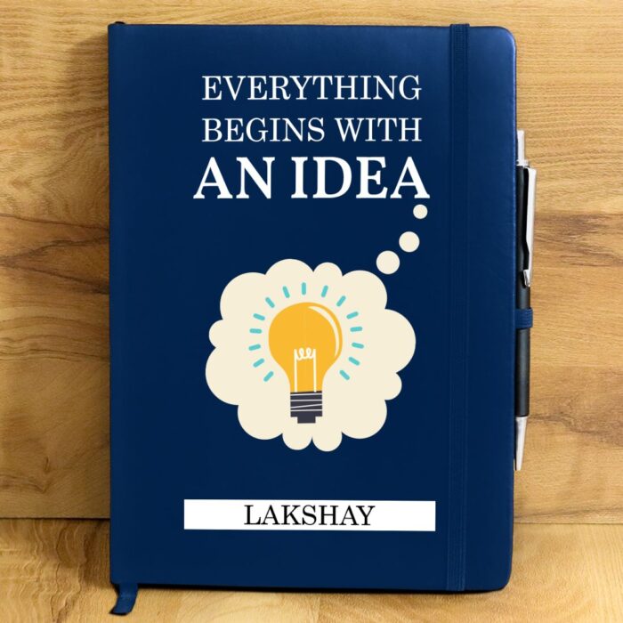 Everything Begins With An Idea Personalized Diary
