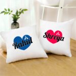 Personalized Name Couple Cushion With Filler