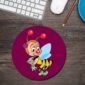 Bee Round Mouse Pad