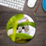 Cat Round Mouse Pad 1