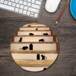 Mouse House Side Round Mouse Pad 1