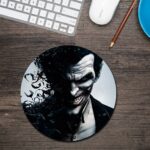 Wild Face Round Mouse Pad 1