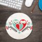 Owl Round Mouse Pad