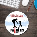 Great Dad Round Mouse Pad 1